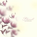 Beautiful Glossy Floral Decorated Background