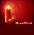 Beautiful glowing candle background Royalty Free Stock Photo