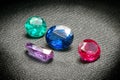 Beautiful glowing gems