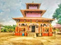 Beautiful god temple,lord hindu temple image Royalty Free Stock Photo