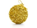 a beautiful gold christmas ball Royalty Free Stock Photo