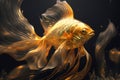 Beautiful gold fish, generative AI Royalty Free Stock Photo