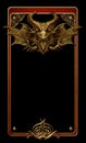 Beautiful gold gilded frame with dragon head ornament