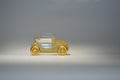 Beautiful gold glass car figure Royalty Free Stock Photo
