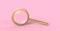 Golden Magnifying Glass: A Symbol of Insight and Education