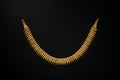 Beautiful gold Necklace. Jewelry art of the ancient world