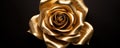 beautiful golden abstract rose background AI generated Royalty Free Stock Photo