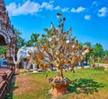 The golden Bodhi Tree of Wat Lok Moli, Chiang Mai, Thailand Royalty Free Stock Photo