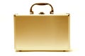 Beautiful golden briefcase Royalty Free Stock Photo