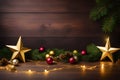 beautiful golden Christmas decorations in a serene and meaningful scene