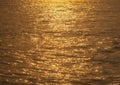 Beautiful golden colors of sunset over sea Royalty Free Stock Photo
