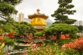Beautiful Golden Pagoda Chinese style architecture in Nan Lian G Royalty Free Stock Photo
