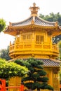 Beautiful Golden Pagoda Chinese style architecture in Nan Lian G Royalty Free Stock Photo