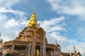 Beautiful golden pavilion of Wat Phachonkeaw. Royalty Free Stock Photo