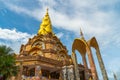 beautiful golden pavilion of Wat Phachonkeaw. Royalty Free Stock Photo