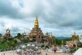 Beautiful golden pavilion of Wat Phachonkeaw. Royalty Free Stock Photo
