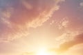 Beautiful golden sky morning sunrise heaven cloud Royalty Free Stock Photo