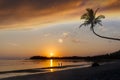 Beach Sunrise on Bintan Island, Indonesia Royalty Free Stock Photo