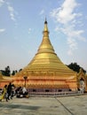 Beautiful Golden temple of lumbini nepal