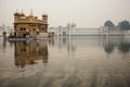 Beautiful golden temple situated in Amritsar, India