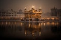 Beautiful golden temple situated in Amritsar, India