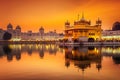 Beautiful golden temple situated in Amritsar, India