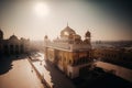 Beautiful golden temple situated in Amritsar, India