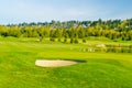 Beautiful golf place. Royalty Free Stock Photo