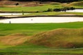 Beautiful golf place with nice background Royalty Free Stock Photo