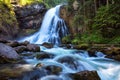 Beautiful Golling waterfall and near Golling and Salzach medieval town in Austria