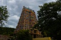 Beautiful Gopuram of Alagar Kovil temple madurai Tamil Nadu