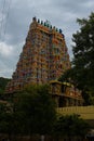 Beautiful Gopuram of Alagar Kovil temple madurai Tamil Nadu