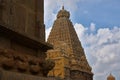 beautiful Gopuram in Tanjore Big temple Tamil Nadu India