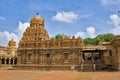 beautiful Gopuram in Tanjore Big temple Tamil Nadu India