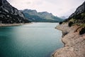 Beautiful Gorg Blau lake in Serra de Tramuntana mountains in Majorca, Spain, Europe Royalty Free Stock Photo