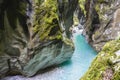 Beautiful gorge of Tolmin, Slovenia Royalty Free Stock Photo