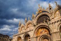 Sunset over St Mark Basilica in Venice