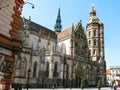 Beautiful Gothic Cathedral of St. Elizabeth in Kosice Royalty Free Stock Photo
