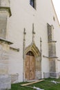 Beautiful Gothic church in small town in Slovenia Royalty Free Stock Photo