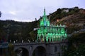 Beautiful gothical church of Las Lajas, in Ipiales, Colombia Royalty Free Stock Photo