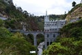 Beautiful gothical church of Las Lajas, in Ipiales, Colombia Royalty Free Stock Photo