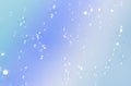 Beautiful gradient colorful a blue background with soap bubbles float in the air Royalty Free Stock Photo