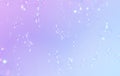 Beautiful gradient colors purple, blue background with soap bubbles float in the air
