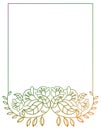 Beautiful gradient frame. Raster clip art.