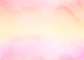 Beautiful gradient soft orange peach yellow and pink cloudy background, holiday soft fog or hazy