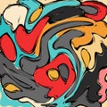 Beautiful graffiti grunge texture abstract background vector illustration Royalty Free Stock Photo