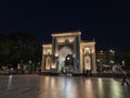 The beautiful Grand Mosque gate in Medan City Royalty Free Stock Photo