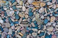Beautiful granite rocks pebbles on Lake Superior Royalty Free Stock Photo