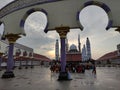 Beautiful great mosque of Central Java in Semarang City Indonesia