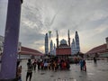 Beautiful great mosque of Central Java in Semarang City Indonesia